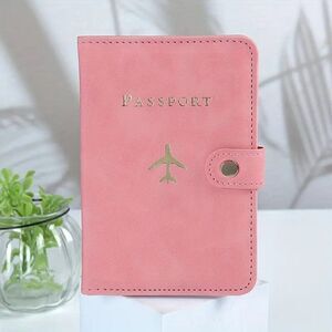 Pink Multi-Card Simple Elegant Multi-Functional Passport Cover